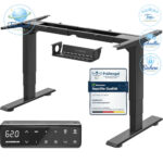 Höhenverstellbarer Schreibtisch elektrisch 3-stufig mit 4