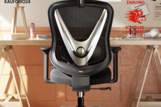 Bürostuhl Ergonomisch 3D Lendenstütze 3D Armlehnen