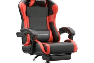 DOWINX Gaming Bürostuhl Drehstuhl PU-Leder ergonomisch