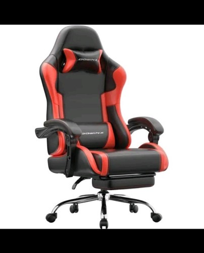 DOWINX Gaming Bürostuhl Drehstuhl PU-Leder ergonomisch
