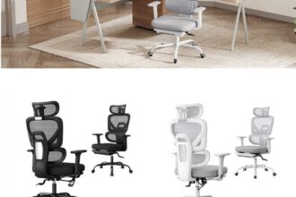 Bürostuhl Ergonomischer Drehstuhl Schreibtischstuhl höhenverstellbar Chefsessel