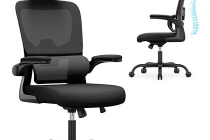Bürostuhl ergonomisch drehbar höhenverstellbar klappbare Armlehnen