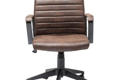 Design Bürostuhl Labora, Braun, Bürostuhl, VintagelederLook,
