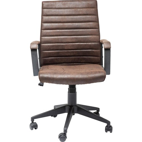 Design Bürostuhl Labora, Braun, Bürostuhl, VintagelederLook,