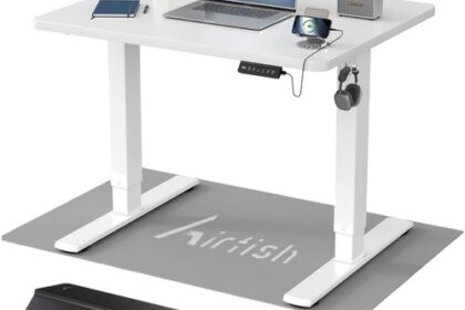 Höhenverstellbarer Schreibtisch 80x60cm elektrisch mit Memory