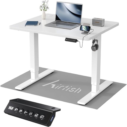 Höhenverstellbarer Schreibtisch 80x60cm elektrisch mit Memory