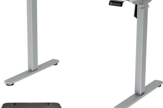 Höhenverstellbarer Schreibtisch Gestell Elektrisch Grau mit