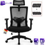 Bürostuhl Ergonomisch Drehstuhl mit Verstellbarer Kopfstütze