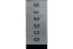 BISLEY Schubladenschrank "MultiDrawer" DIN A4 mit 6 Schubladen silber