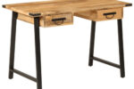 Schreibtisch Massivholz Mango Eisen 105x55x70 cm