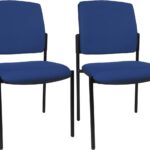 Topstar Besprechungsstuhl "BtoB 10" Rücken gepolstert, 2 Stk. dunkelblau