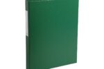 10 Exacompta Ringbücher aus kaschiertem Karton, DIN A4, 2 Ringe, RB 40 mm, grün