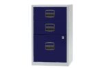 Bisley Home Container, 1 HR + 2 Schübe grau/blau